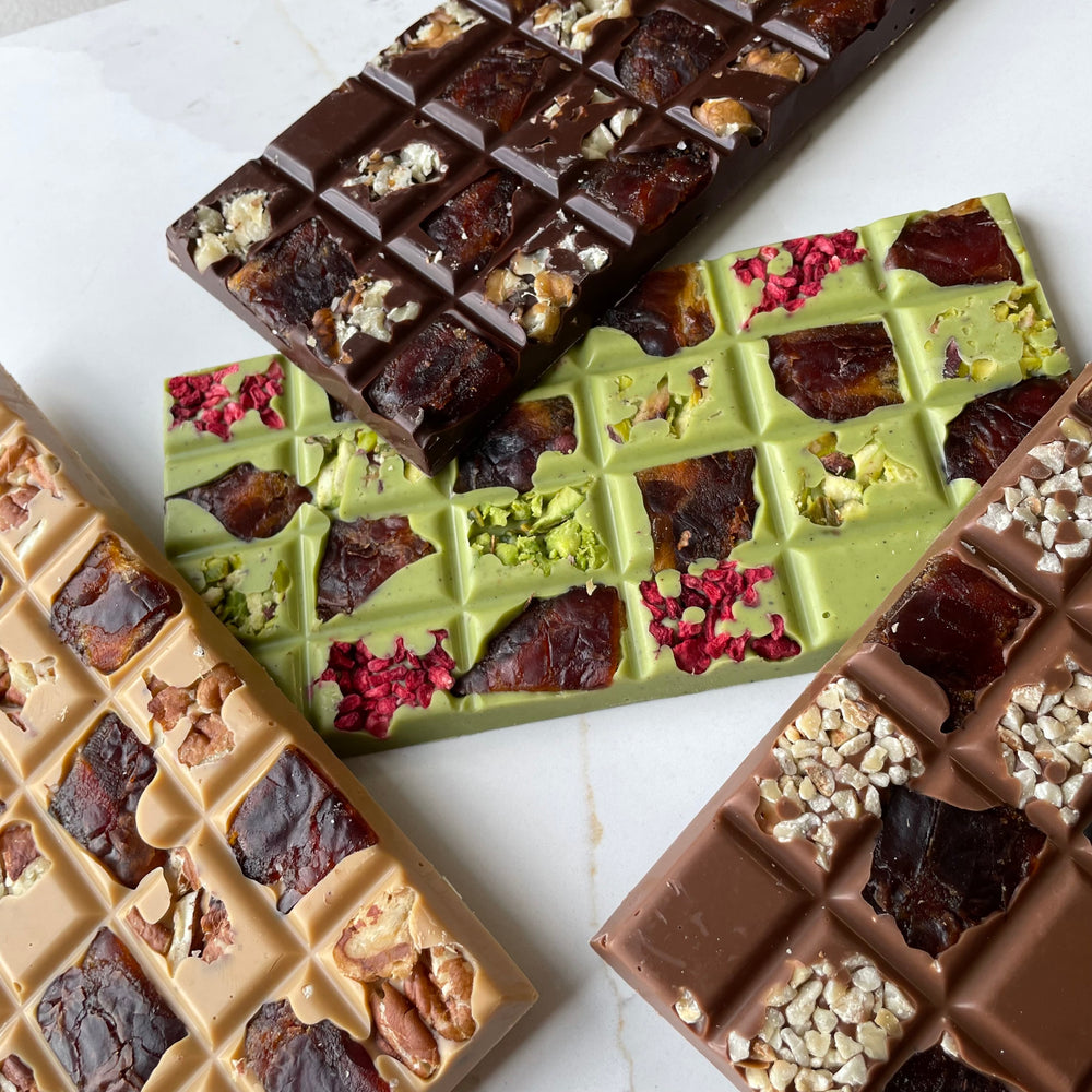 
                      
                        Chocolate Bars (Milk, Dark, Pistachio or Gold Chocolate)
                      
                    