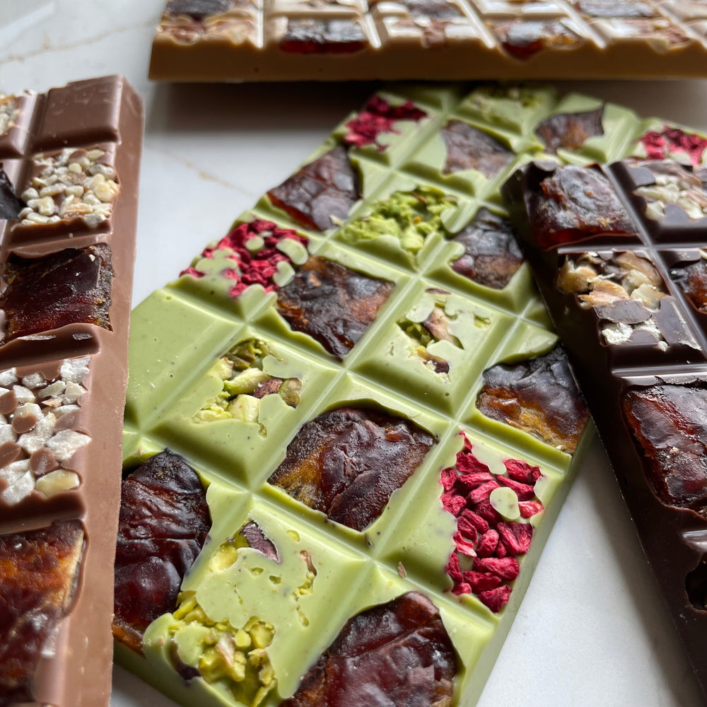 
                      
                        Chocolate Bars (Milk, Dark, Pistachio or Gold Chocolate)
                      
                    